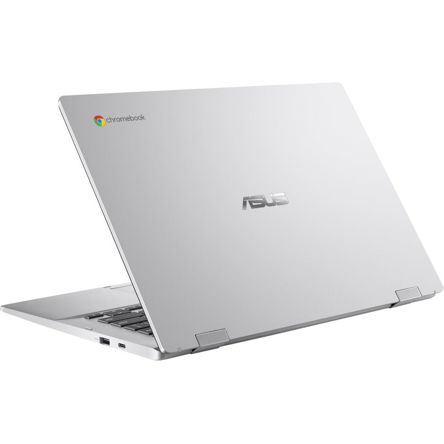 Asus Chromebook CX1 CX1400 CX1400FKA-DS01-CB 14" Touchscreen Convertible 2 in 1 Chromebook - Full HD - Intel Celeron N4500 - 4 GB - 64 GB Flash Memory - Transparent Silver CX1400FKA-DS01-CB