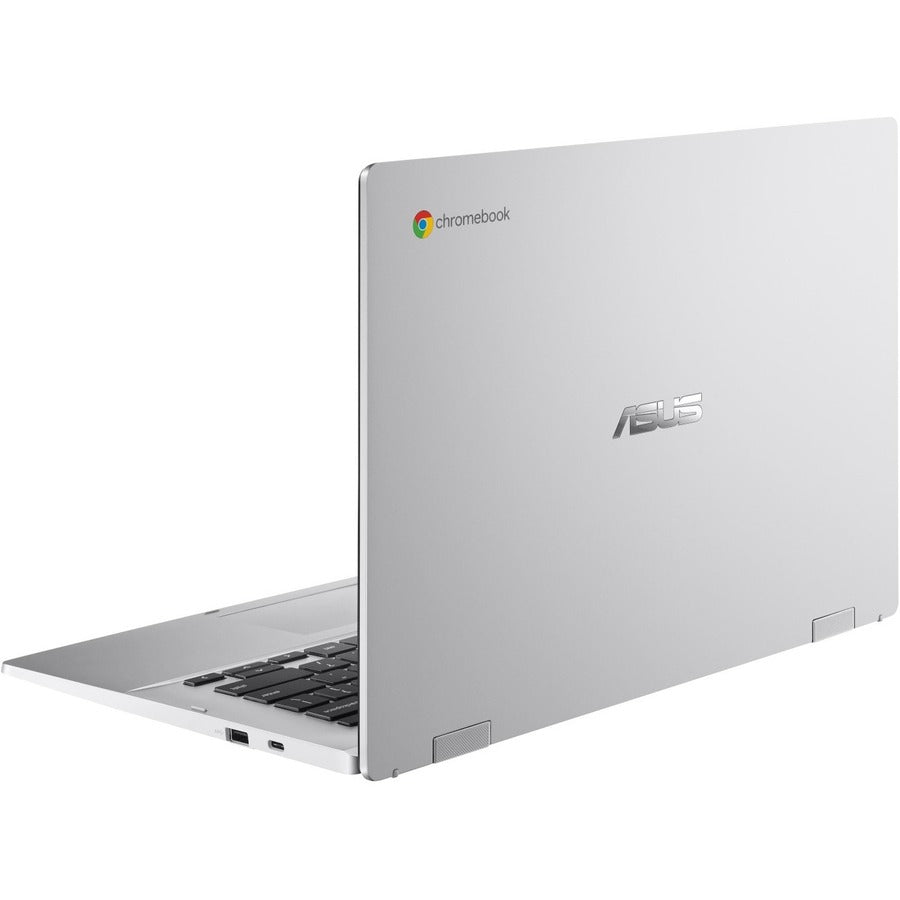 Asus Chromebook CX1 CX1400 CX1400FKA-DS01-CB 14" Touchscreen Convertible 2 in 1 Chromebook - Full HD - Intel Celeron N4500 - 4 GB - 64 GB Flash Memory - Transparent Silver CX1400FKA-DS01-CB