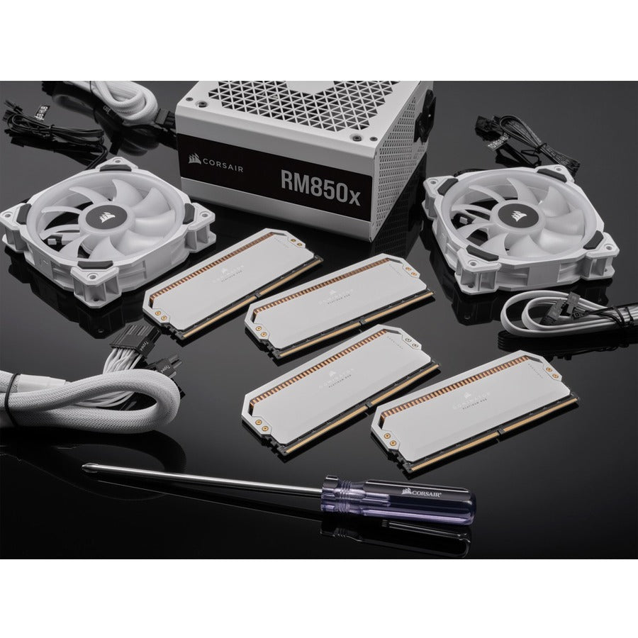 Corsair Dominator Platinum RGB 32GB (2x16GB) DDR5 DRAM 6200MHz C36 Memory Kit - White CMT32GX5M2X6200C36W