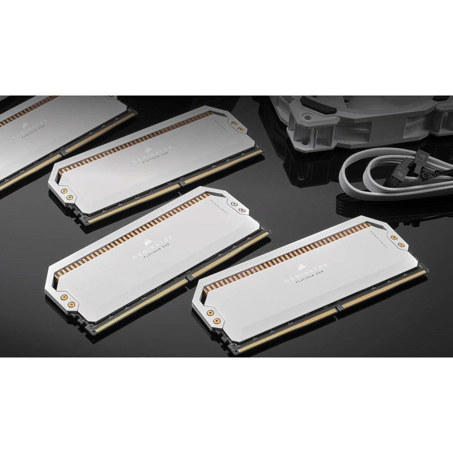 Corsair Dominator Platinum RGB 32GB (2x16GB) DDR5 DRAM 6200MHz C36 Memory Kit - White CMT32GX5M2X6200C36W