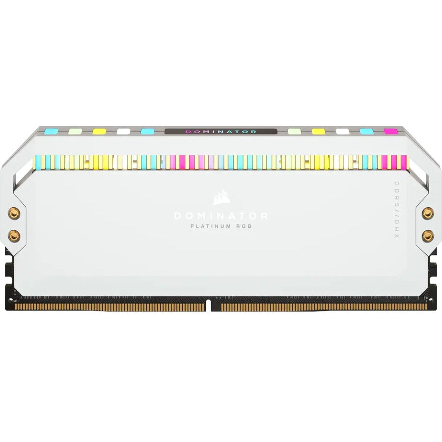 Corsair Dominator Platinum RGB 32GB (2x16GB) DDR5 DRAM 6200MHz C36 Memory Kit - White CMT32GX5M2X6200C36W