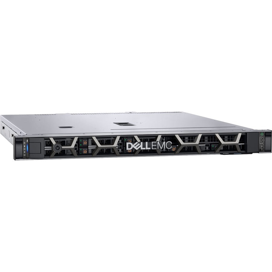 Dell EMC PowerEdge R350 1U Rack-mountable Server - 1 x Intel Xeon E-2314 2.80 GHz - 8 GB RAM - 480 GB SSD - 12Gb/s SAS, Serial ATA/600 Controller VXV62