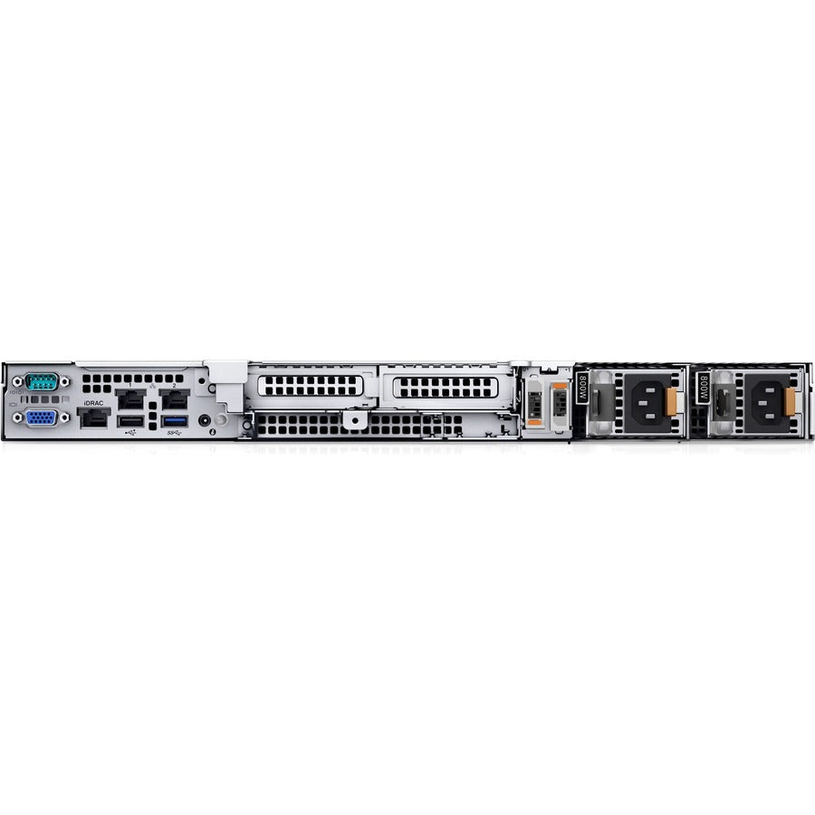 Dell EMC PowerEdge R350 1U Rack-mountable Server - 1 x Intel Xeon E-2314 2.80 GHz - 8 GB RAM - 480 GB SSD - 12Gb/s SAS, Serial ATA/600 Controller VXV62