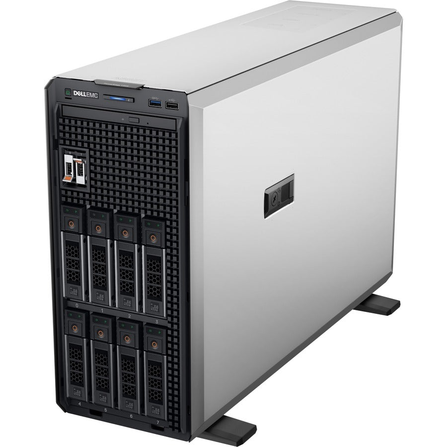 Dell EMC PowerEdge T350 4.5U Tower Server - 1 x Intel Xeon E-2314 2.80 GHz - 8 GB RAM - 480 GB SSD - Serial ATA, Serial Attached SCSI (SAS) Controller XR3JC