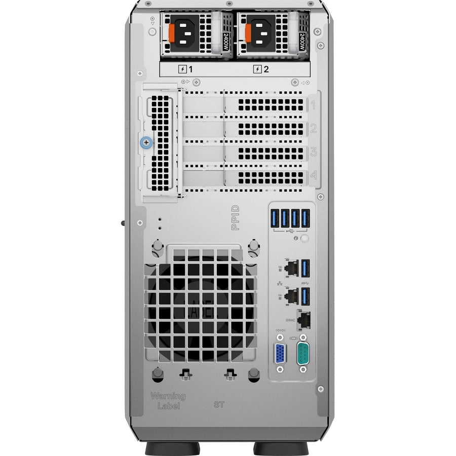 Dell EMC PowerEdge T150 4U Mini-tower Server - 1 x Intel Xeon E-2314 2.80 GHz - 8 GB RAM - 480 GB SSD - Serial ATA, Serial Attached SCSI (SAS) Controller F11T0