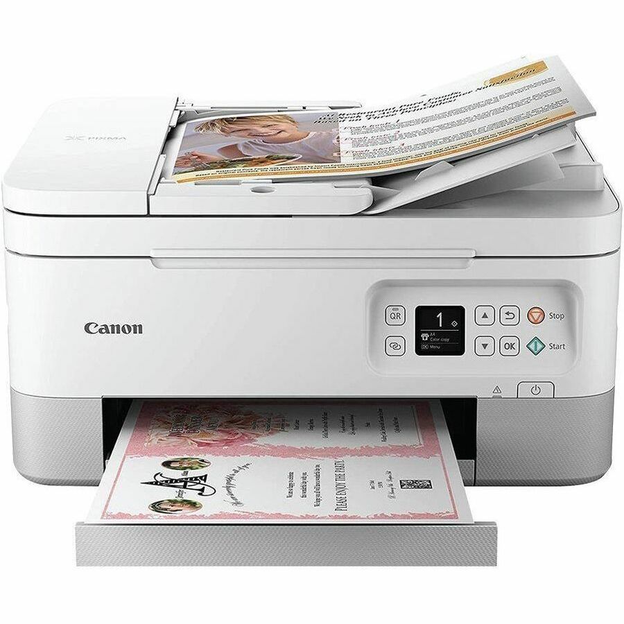 Canon PIXMA TR7020a Wireless Inkjet Multifunction Printer - Monochrome - White 4460C073