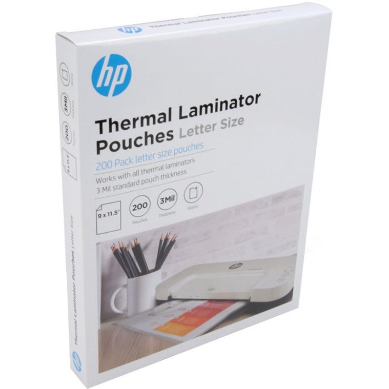 HP S200 Laminator Letter Size Pouches 91013T