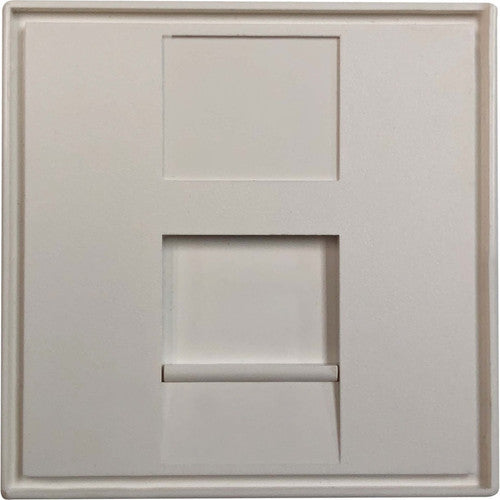 Tripp Lite by Eaton 1-Port European-Style Insert, Unloaded Shuttered Module, 45 x 45 mm, White N042E-WM1-S