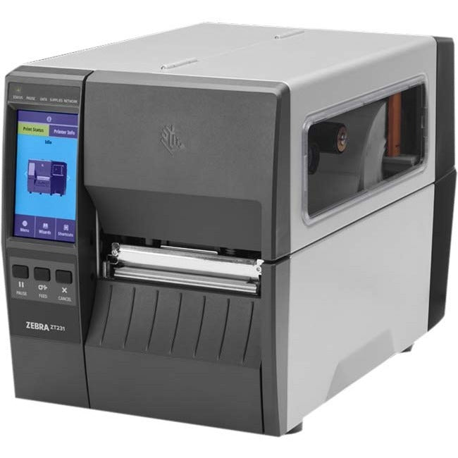 Zebra ZT231 Thermal Transfer Printer - Monochrome - Label Print - Ethernet - USB - USB Host - Serial - Bluetooth - US ZT23143-T31000FZ