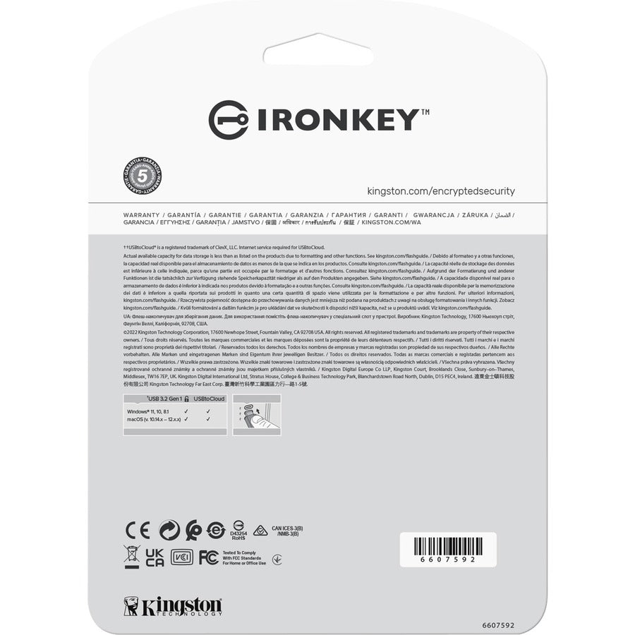 IronKey Locker+ 50 USB Flash Drive IKLP50/64GB