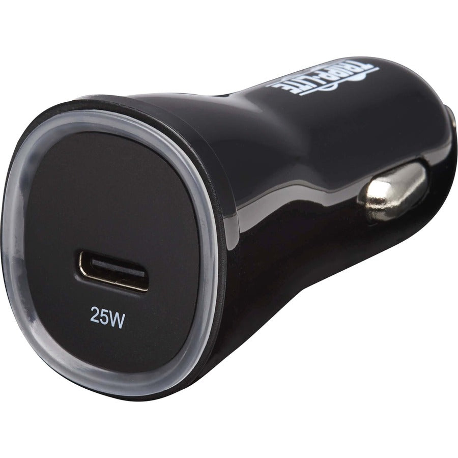 Tripp Lite by Eaton USB Car Charger - 25W PD Charging, USB-C, Black U280-C01-25-1B