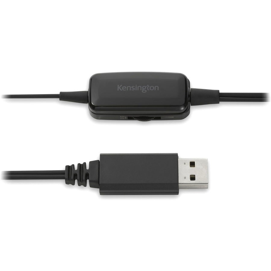 Kensington Classic USB-A Mono Headset with Mic and Volume Control K80100WW