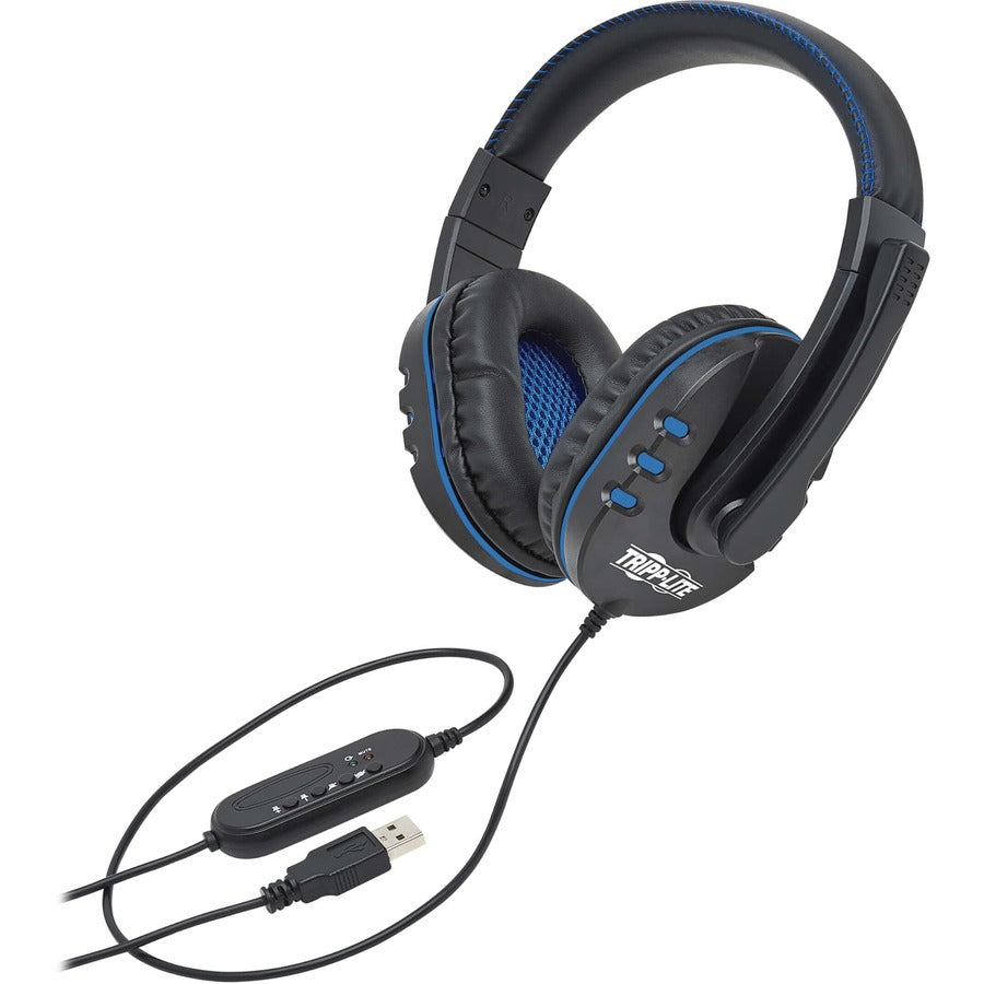 Tripp Lite USB Gaming Headset with Built-In Microphone and Audio Control AHS-001