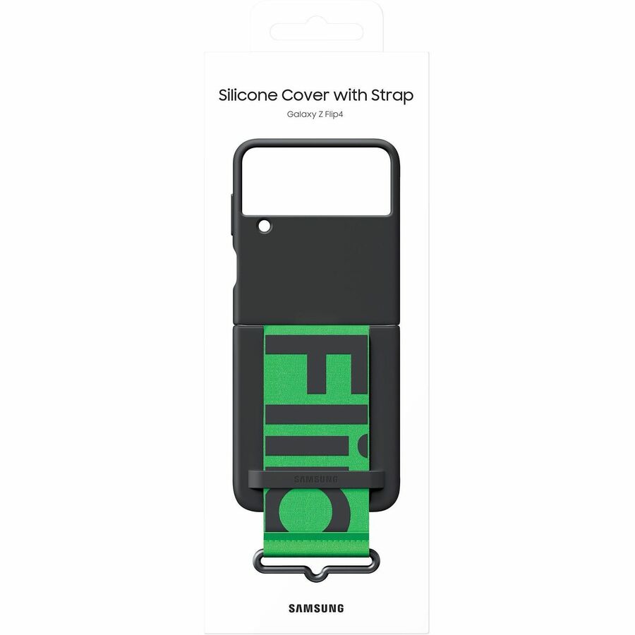 Samsung Galaxy Z Flip4 Silicone Cover with Strap EF-GF721TBEGCA