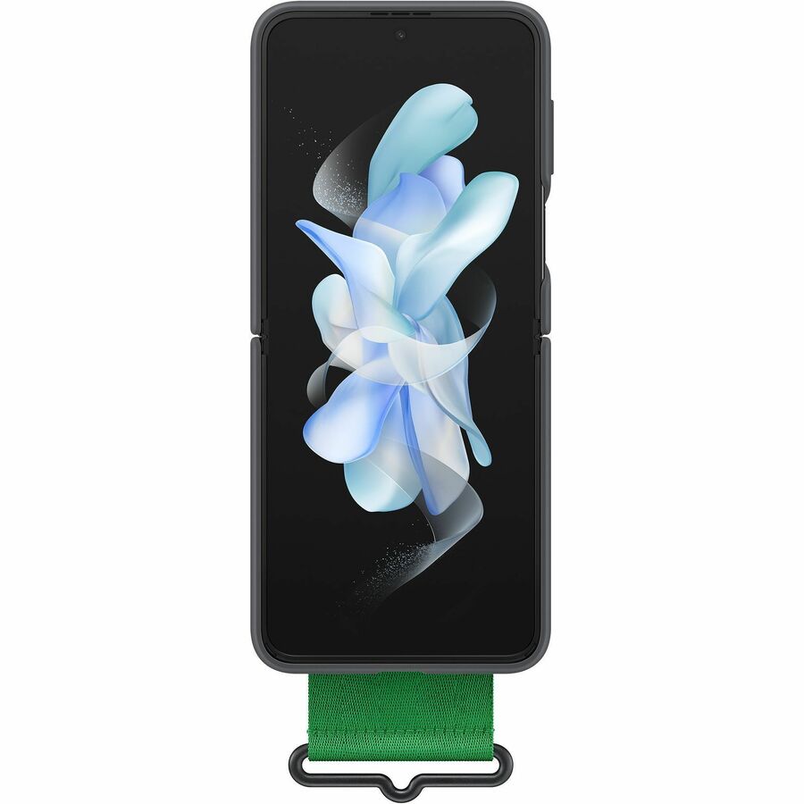 Samsung Galaxy Z Flip4 Silicone Cover with Strap EF-GF721TBEGCA