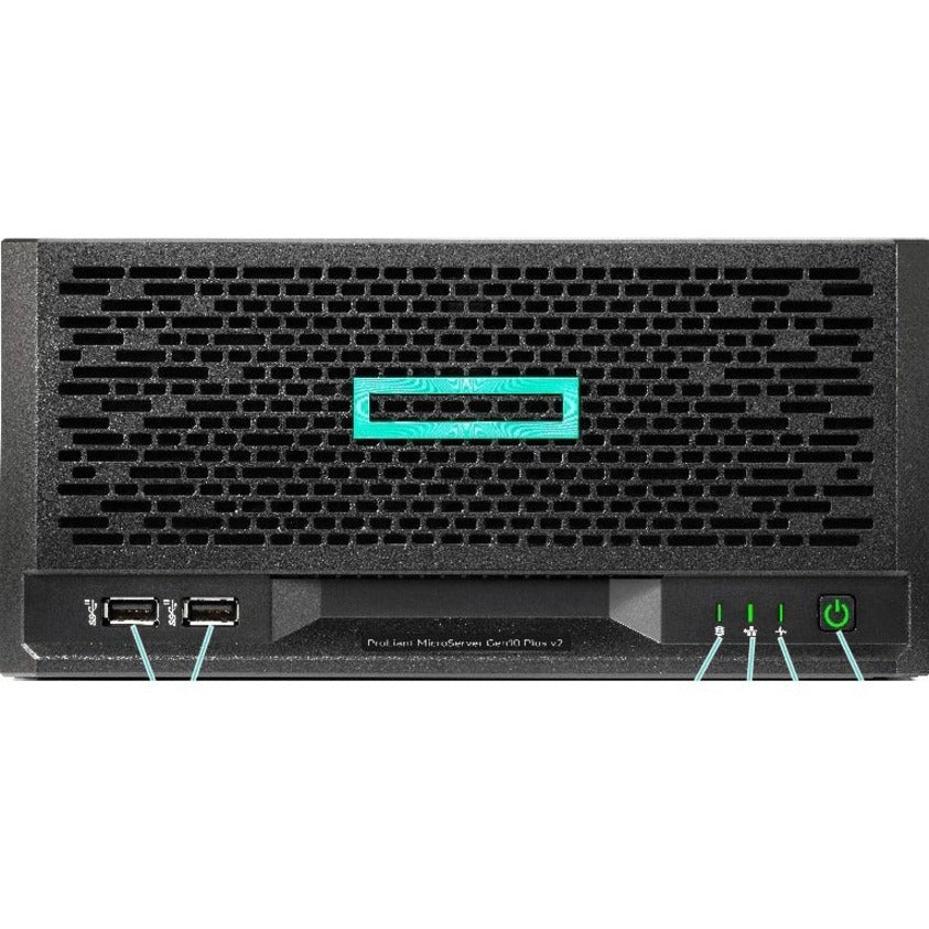 HPE ProLiant MicroServer Gen10 Plus v2 Ultra Micro Tower Server - 1 x Intel Xeon E-2314 2.80 GHz - 16 GB RAM - Serial ATA Controller P54649-001