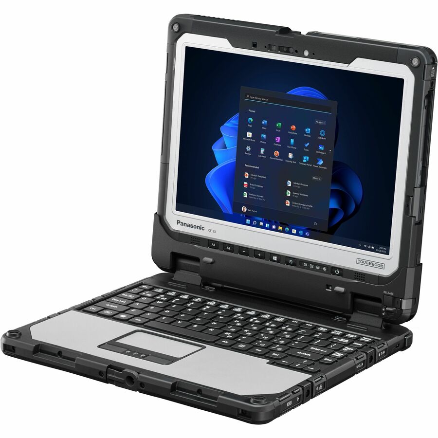 Panasonic TOUGHBOOK CF-33 CF33REPTTKM 12" Touchscreen Rugged Detachable 2 in 1 Notebook - QHD - Intel Core i5 10th Gen i5-10310U - vPro Technology - 16 GB - 512 GB SSD CF33REPTTKM