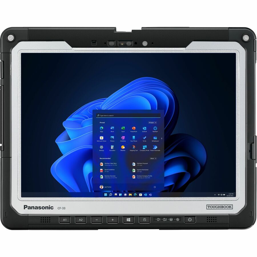 Panasonic TOUGHBOOK CF-33 CF33REPTTKM 12" Touchscreen Rugged Detachable 2 in 1 Notebook - QHD - Intel Core i5 10th Gen i5-10310U - vPro Technology - 16 GB - 512 GB SSD CF33REPTTKM