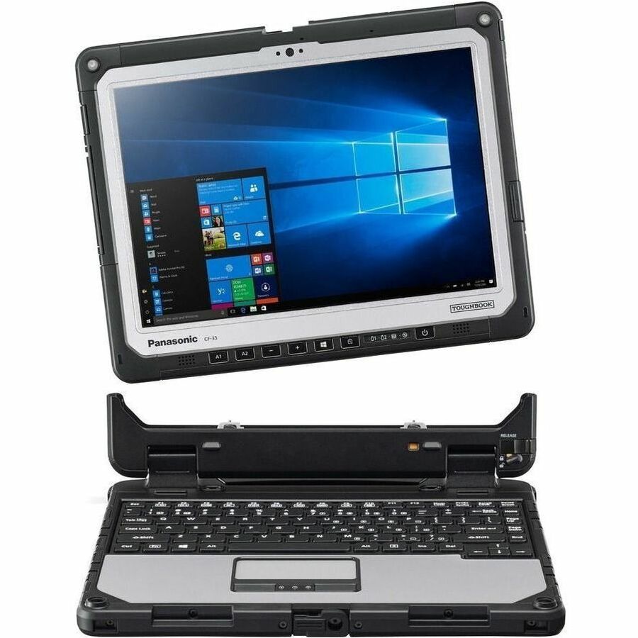 Panasonic TOUGHBOOK CF-33 CF33REPTTKM 12" Touchscreen Rugged Detachable 2 in 1 Notebook - QHD - Intel Core i5 10th Gen i5-10310U - vPro Technology - 16 GB - 512 GB SSD CF33REPTTKM