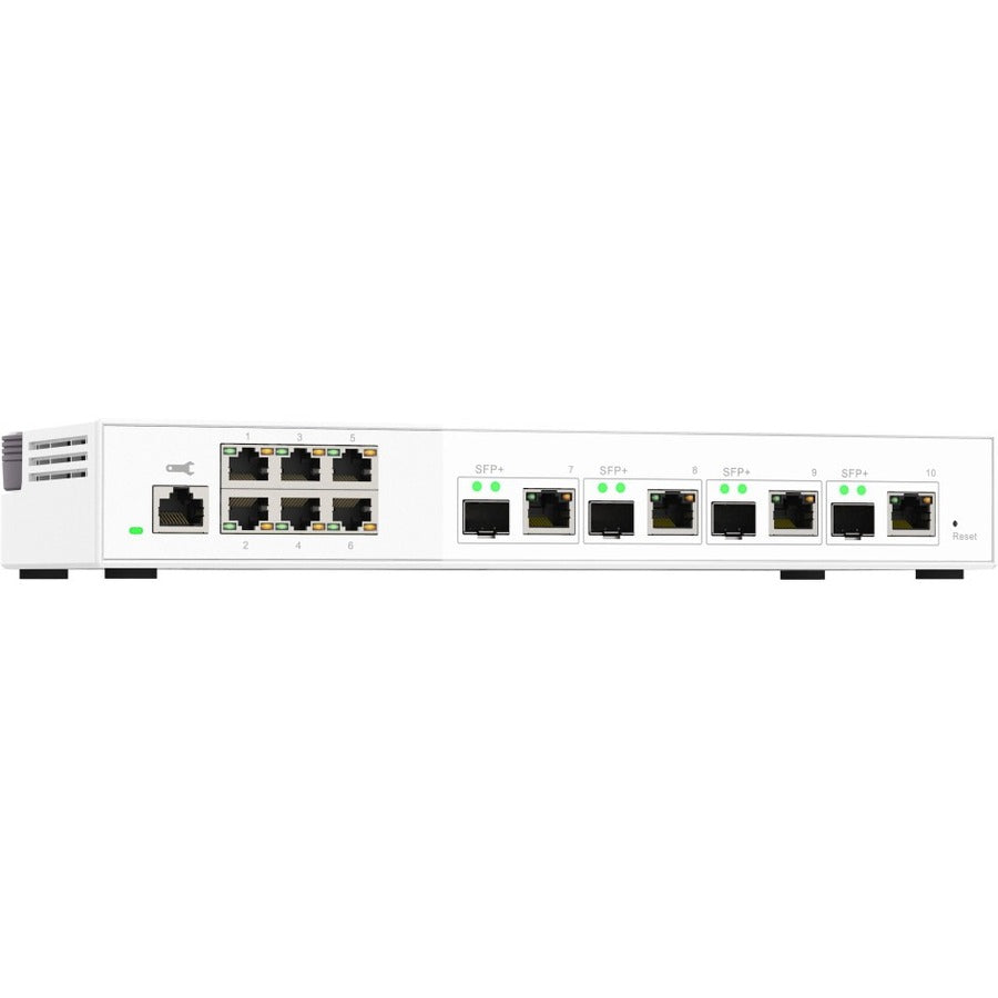 QNAP 10GbE and 2.5GbE Layer 2 Web Managed Switch for SMB Network Deployment QSW-M2106-4C-US