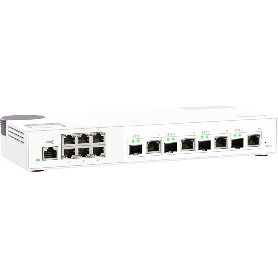 QNAP 10GbE and 2.5GbE Layer 2 Web Managed Switch for SMB Network Deployment QSW-M2106-4C-US