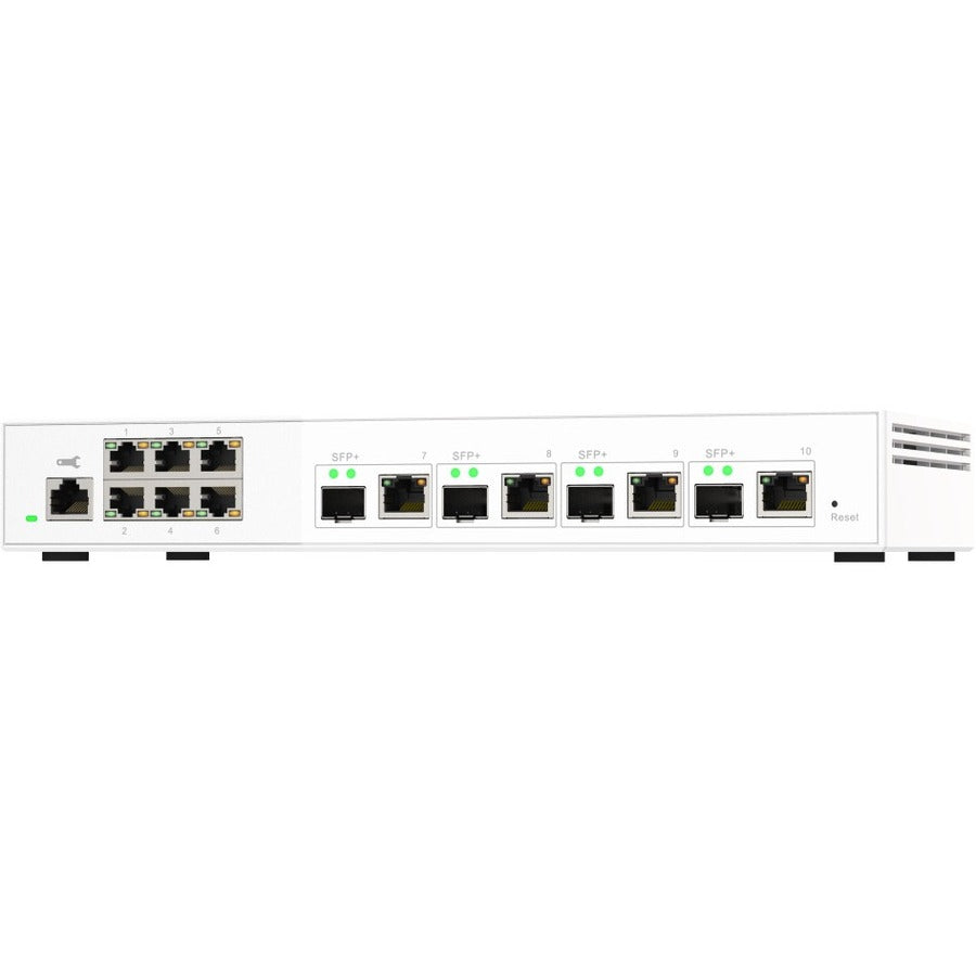 QNAP 10GbE and 2.5GbE Layer 2 Web Managed Switch for SMB Network Deployment QSW-M2106-4C-US