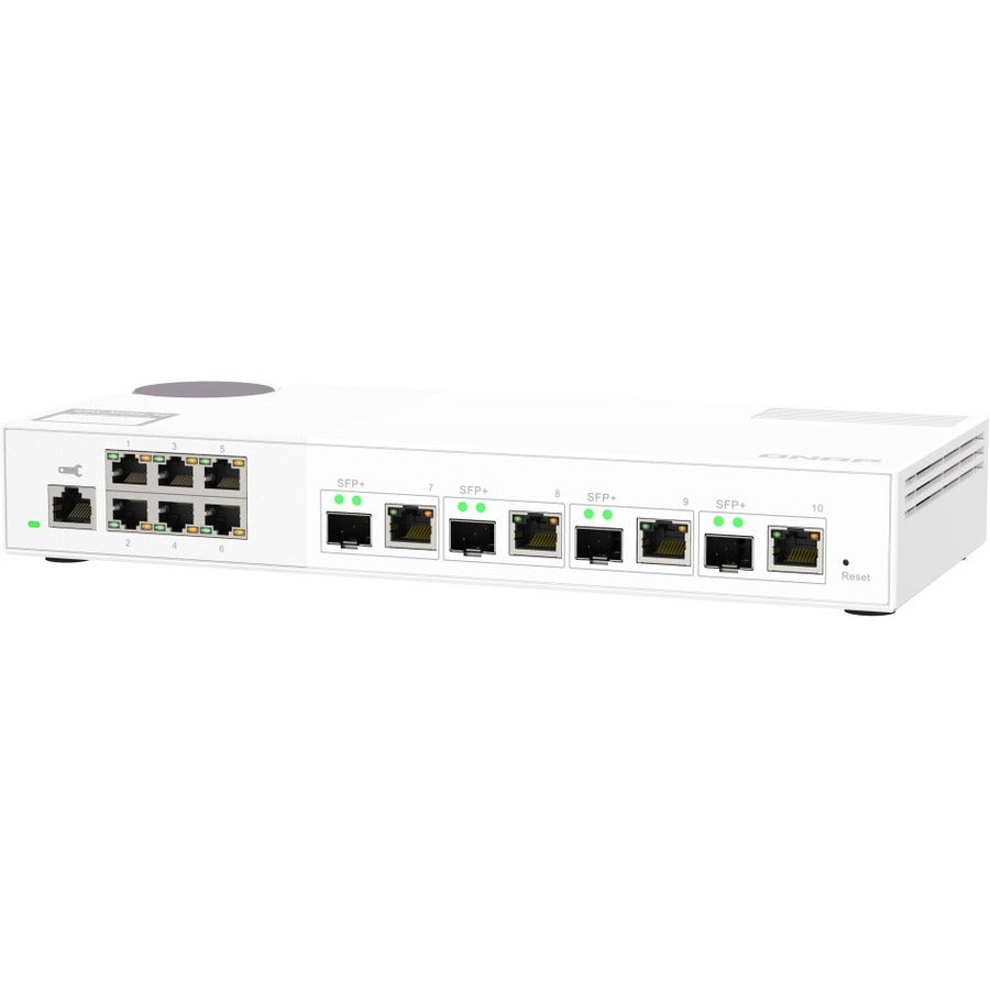 QNAP 10GbE and 2.5GbE Layer 2 Web Managed Switch for SMB Network Deployment QSW-M2106-4C-US