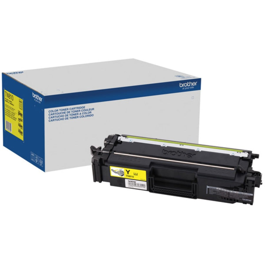 Brother TN810Y Original Standard Yield Laser Toner Cartridge - Yellow - 1 Each TN810Y