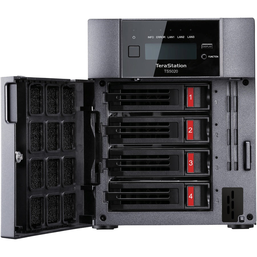 BUFFALO TeraStation 5420 4-Bay 48TB (4x12TB) Business Desktop NAS Storage Hard Drives Included TS5420DN4804