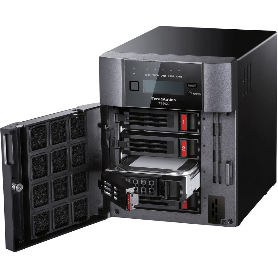 BUFFALO TeraStation 5420 4-Bay 48TB (4x12TB) Business Desktop NAS Storage Hard Drives Included TS5420DN4804