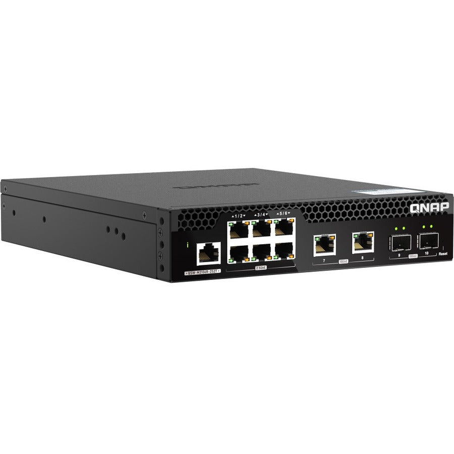 QNAP 10GbE and 2.5GbE Layer 2 Web Managed Switch for SMB Network Deployment QSW-M2106R-2S2T-US