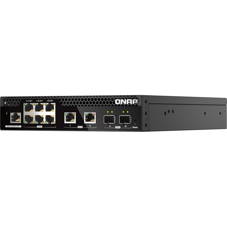 QNAP 10GbE and 2.5GbE Layer 2 Web Managed Switch for SMB Network Deployment QSW-M2106R-2S2T-US