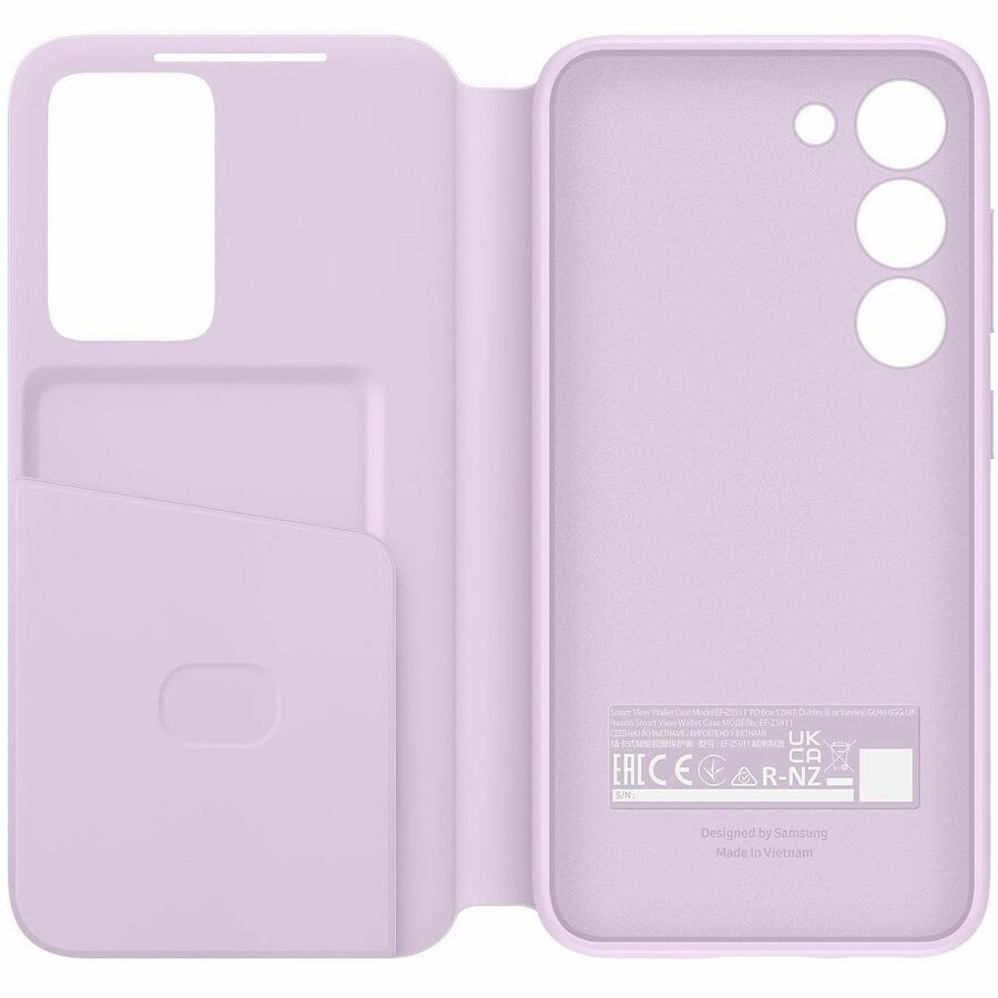 Samsung Carrying Case (Wallet) Samsung Galaxy S23 Smartphone - Lavender EF-ZS911CVEGCA