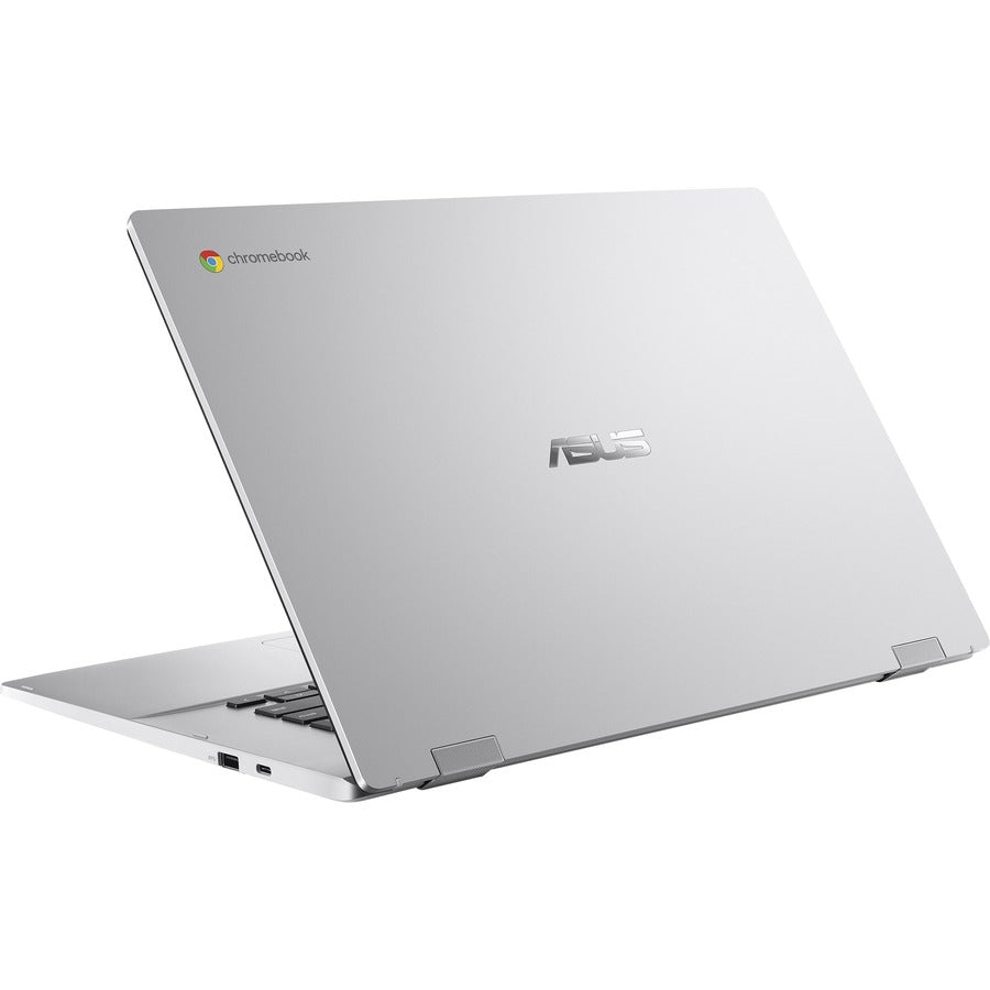 Asus Chromebook CX1500 CX1500CKA-DH02-CB 15.6" Chromebook - HD - Intel Celeron N5100 - 4 GB - 64 GB Flash Memory - French, English Keyboard - Transparent Silver CX1500CKA-DH02-CB