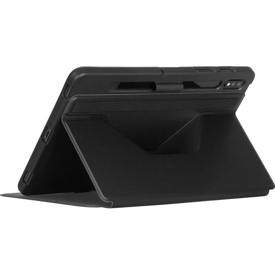 Targus Click-In THZ876GL Carrying Case (Folio) for 11" Samsung Galaxy Tab S7, Galaxy Tab S8 Tablet, Stylus - Black THZ876GL