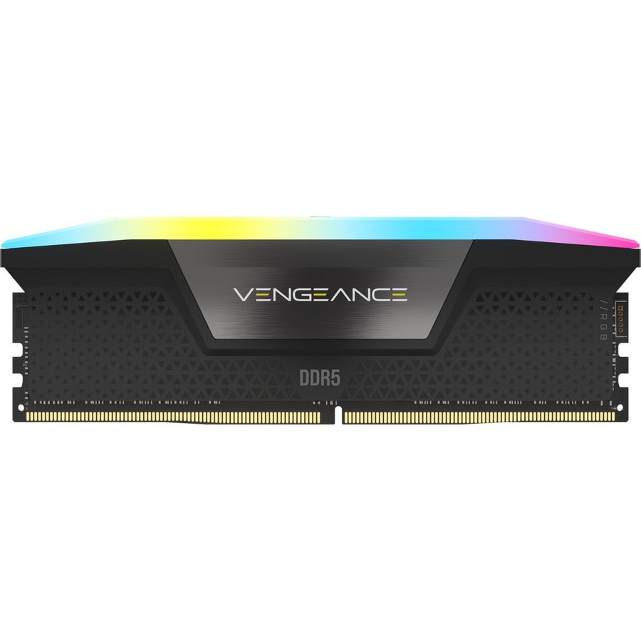 Corsair Vengeance RGB 32GB (2x16GB) DDR5 DRAM 6400MHz C36 Memory Kit - Black CMH32GX5M2B6400C36