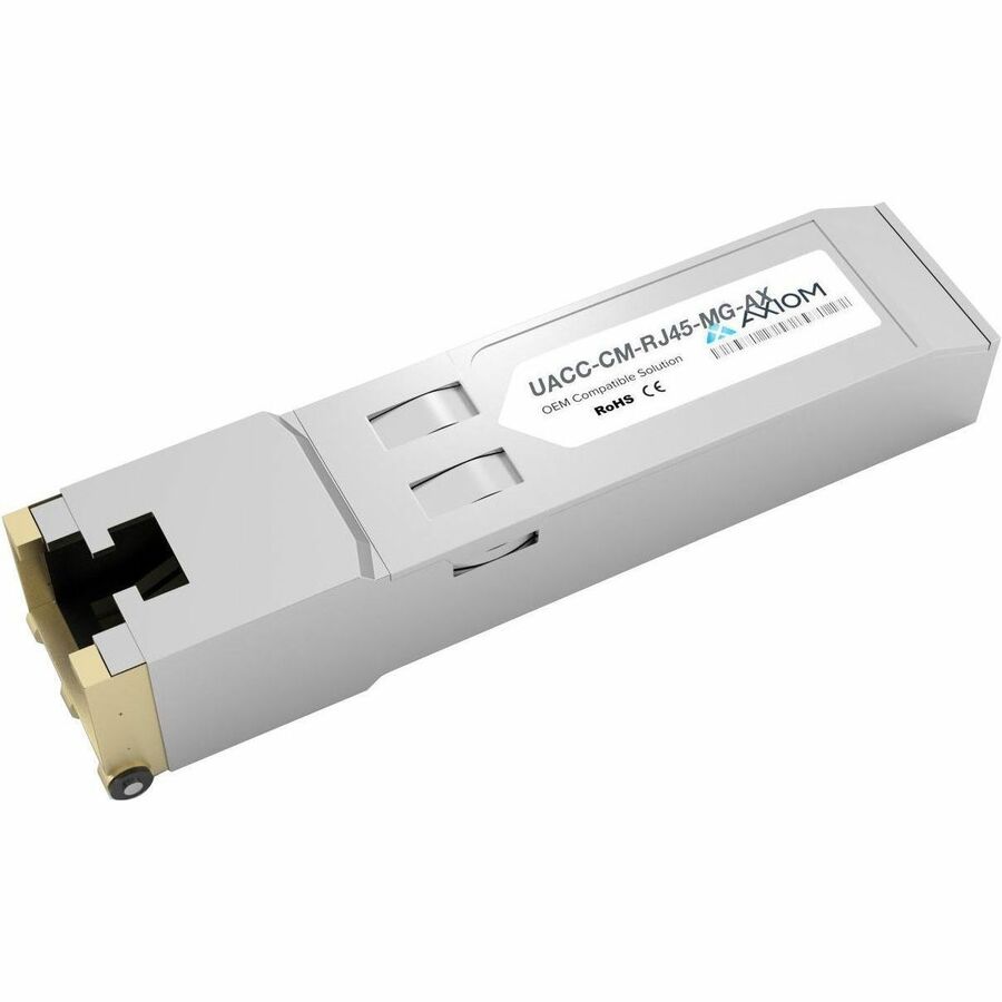 Axiom 10GBase-T SFP+ Transceiver for Ubiquiti - UACC-CM-RJ45-MG UACC-CM-RJ45-MG-AX