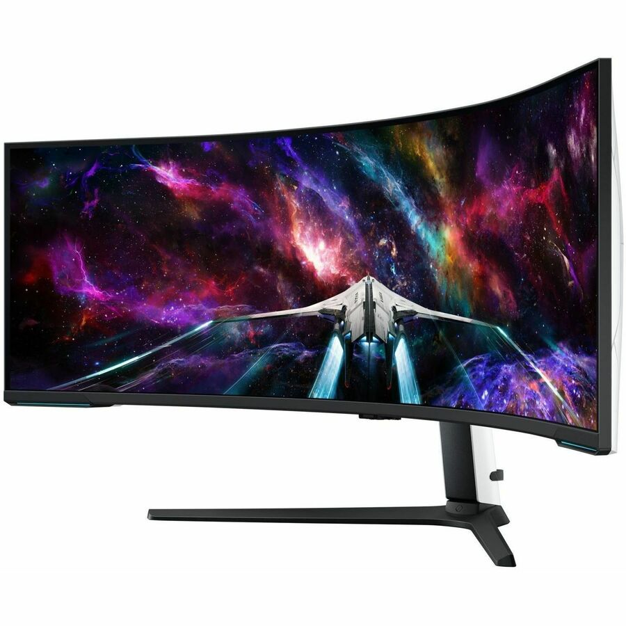 Samsung Odyssey Neo G9 S57CG952NN 57" Class DUHD Curved Screen Gaming LED Monitor - 32:9 - Black, White LS57CG952NNXZA