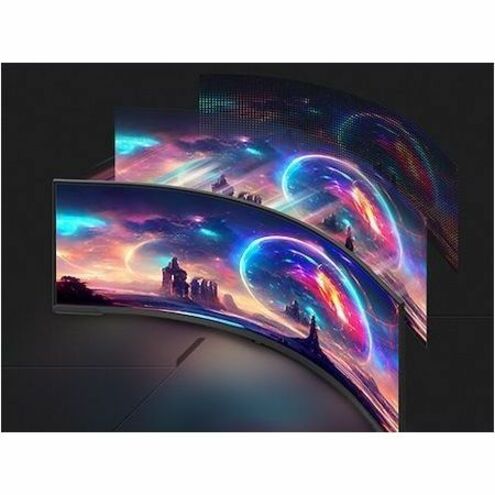 Samsung Odyssey Neo G9 S57CG952NN 57" Class DUHD Curved Screen Gaming LED Monitor - 32:9 - Black, White LS57CG952NNXZA