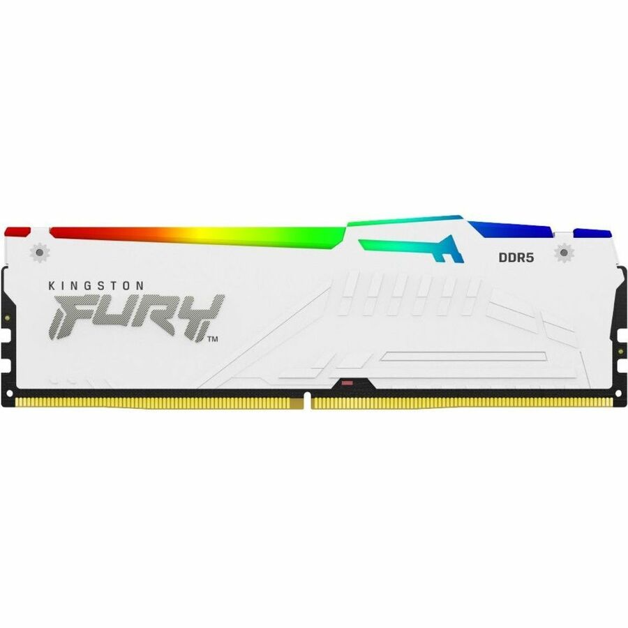 Kingston 128GB (4x32GB) DDR5 5200MT/s CL40 FURY Beast White RGB XMP KF552C40BWAK4-128