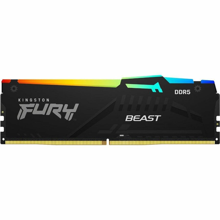 Kingston 128GB (4x32GB) DDR5 5600MT/s CL40 FURY Beast Black RGB XMP KF556C40BBAK4-128