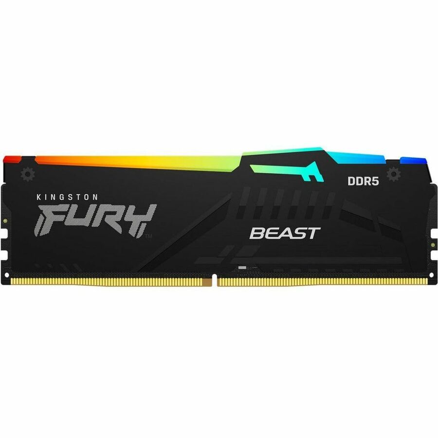 Kingston 64GB (4x16GB) DDR5 6000MT/s CL40 FURY Beast Black RGB XMP KF560C40BBAK4-64