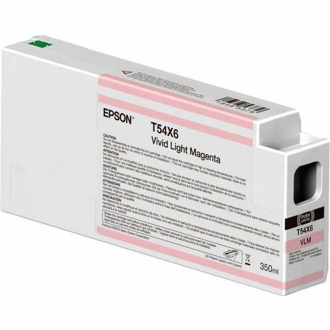 Epson UltraChrome HDX/HD T54X600 Original Inkjet Ink Cartridge - Single Pack - Vivid Light Magenta - 1 Pack T54X600