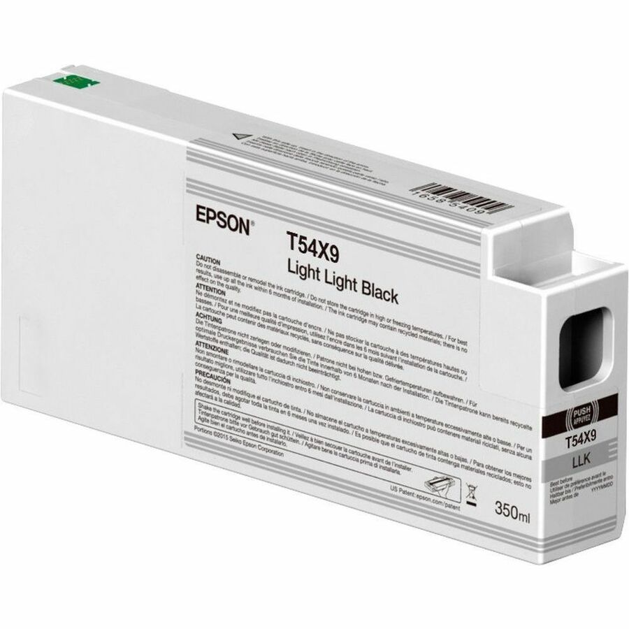 Epson UltraChrome HDX/HD T54X900 Original Inkjet Ink Cartridge - Single Pack - Light Black - 1 Pack T54X900