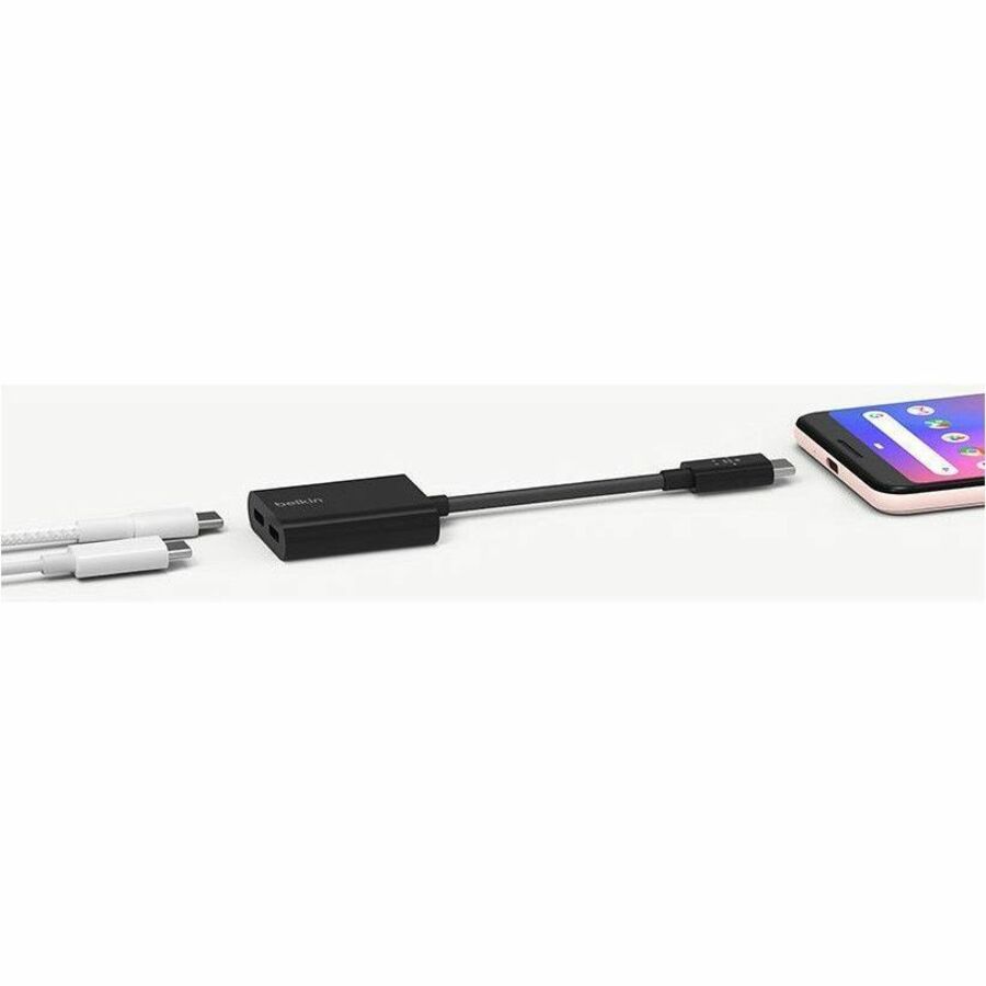 Belkin RockStar USB-C Audio + Charge Adapter F7U081btWH