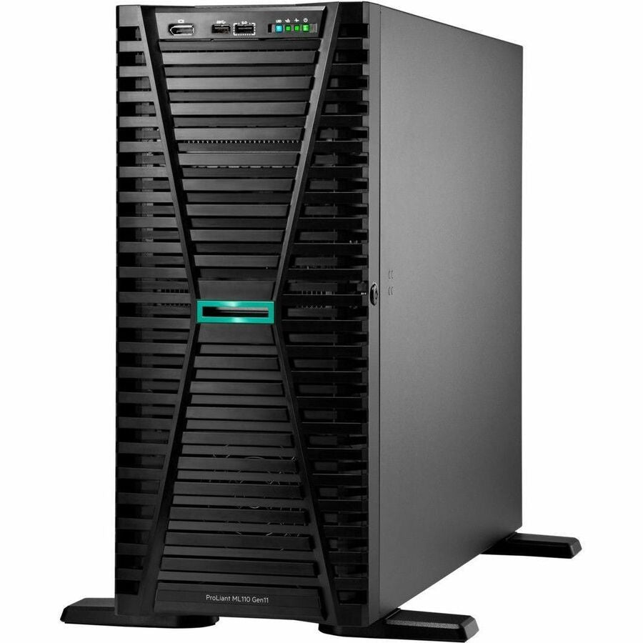 HPE ProLiant ML110 G11 4.5U Tower Server - 1 x Intel Xeon Bronze 3408U 1.80 GHz - 16 GB RAM - Serial ATA, Serial Attached SCSI (SAS) Controller P55533-001