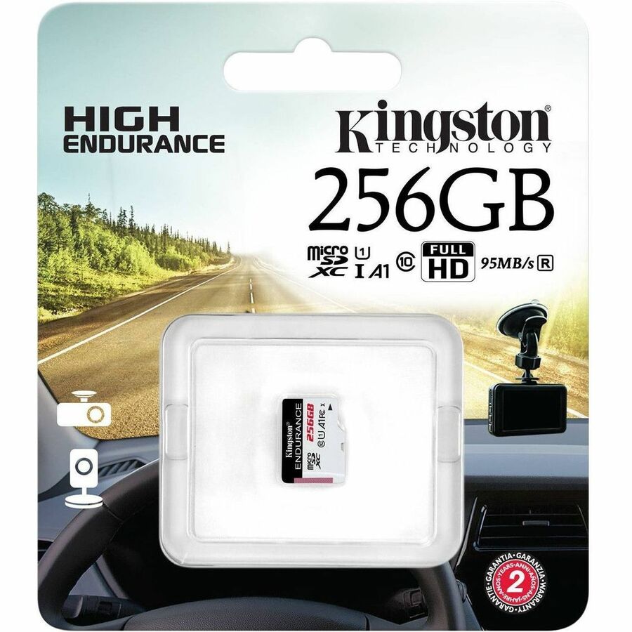 Kingston High Endurance 256 GB Class 10/UHS-I (U1) microSDXC - 1 Pack SDCE/256GB