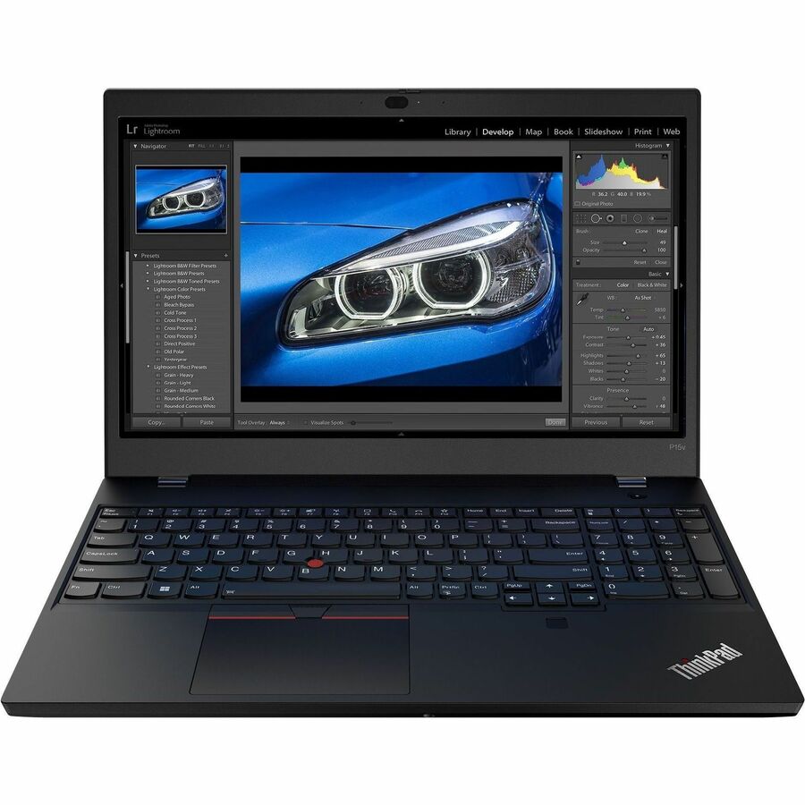 Lenovo ThinkPad P15v Gen 3 21EM004BCA 15.6" Mobile Workstation - Full HD - AMD Ryzen 7 PRO 6850H - 32 GB - 1 TB SSD - French Keyboard - Black 21EM004BCA