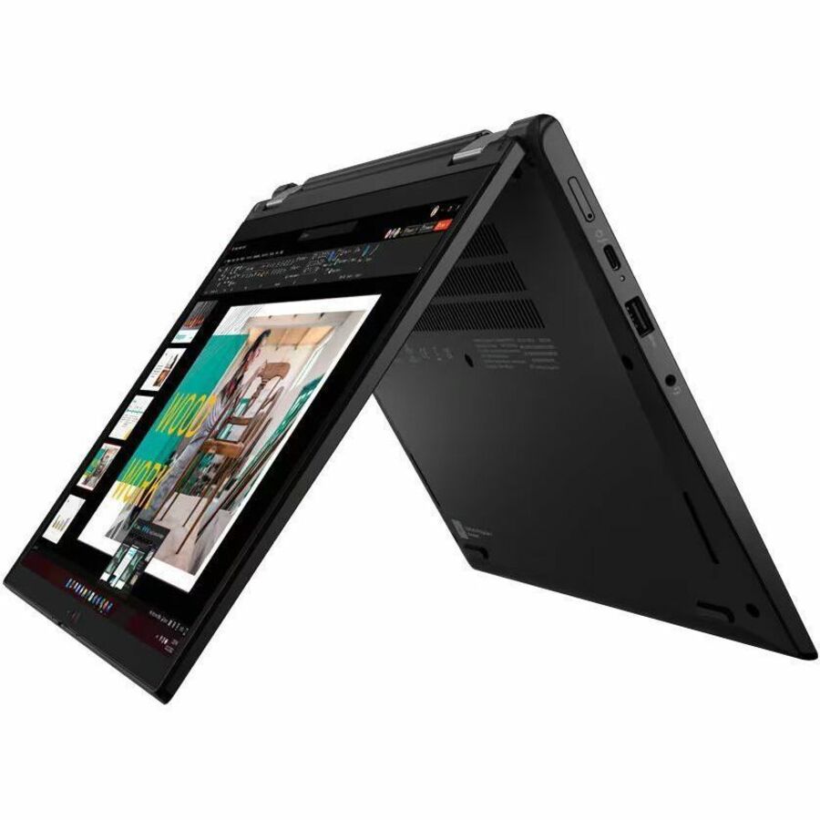 Lenovo ThinkPad L13 Yoga Gen 4 21FJ002CUS 13.3" Touchscreen Convertible 2 in 1 Notebook - WUXGA - Intel Core i5 13th Gen i5-1335U - 16 GB - 512 GB SSD - English Keyboard - Thunder Black 21FJ002CUS