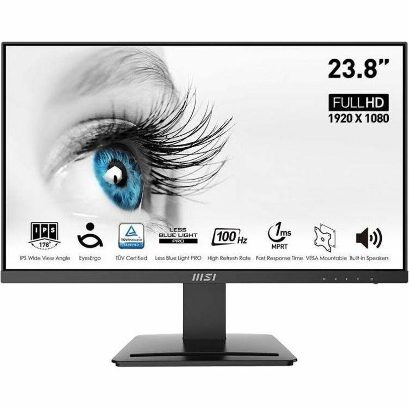 MSI Pro MP243X 24" Class Full HD LCD Monitor - 16:9 - Black PROMP243X